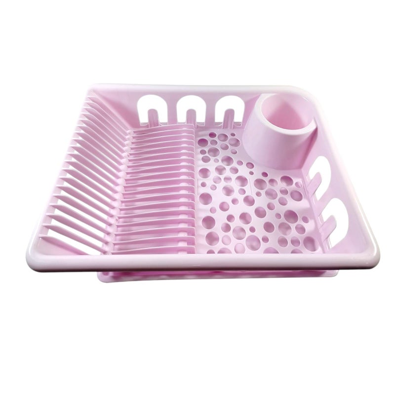 Khurshid Plastics Suze Plastic Dish Rack From Khorshed Plast - Pink - Image 1